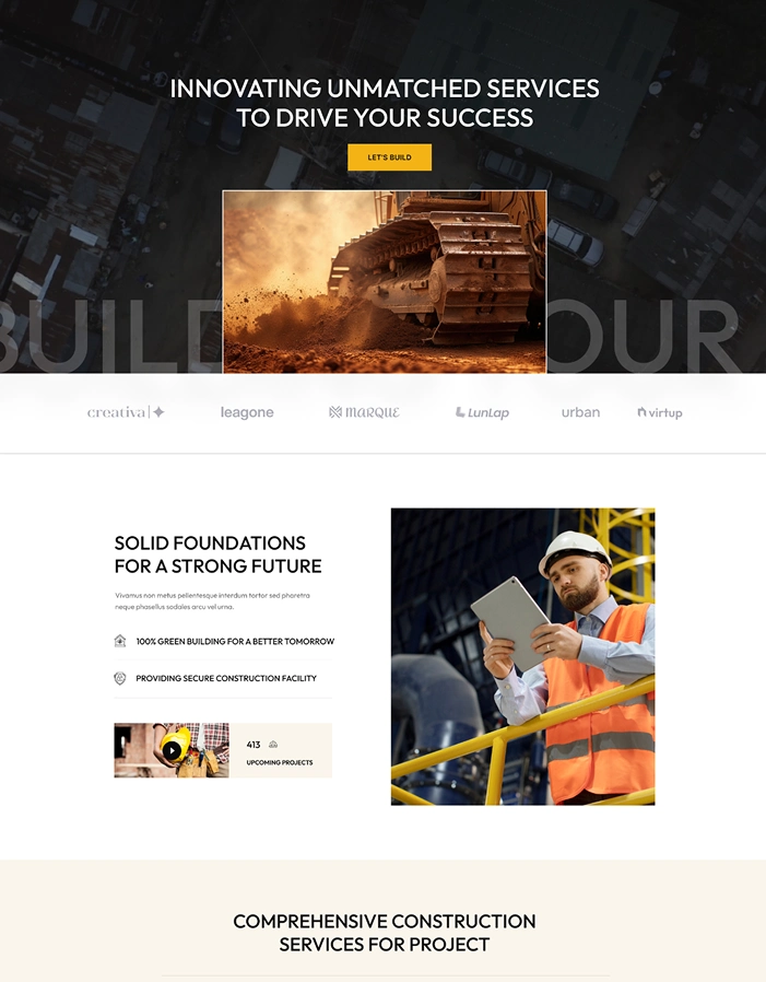 Service page